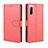 Custodia Portafoglio In Pelle Cover con Supporto BY5 per Sony Xperia 10 II Rosso