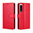 Custodia Portafoglio In Pelle Cover con Supporto BY5 per Sony Xperia 5 IV Rosso