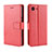 Custodia Portafoglio In Pelle Cover con Supporto BY5 per Sony Xperia Ace Rosso