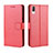 Custodia Portafoglio In Pelle Cover con Supporto BY5 per Sony Xperia L3 Rosso