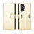 Custodia Portafoglio In Pelle Cover con Supporto BY5 per Xiaomi Poco F4 GT 5G Oro