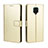 Custodia Portafoglio In Pelle Cover con Supporto BY5 per Xiaomi Redmi Note 9 Pro Max Oro