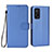 Custodia Portafoglio In Pelle Cover con Supporto BY6 per Xiaomi Mi 10T 5G Blu