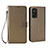 Custodia Portafoglio In Pelle Cover con Supporto BY6 per Xiaomi Mi 10T Pro 5G Marrone