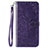 Custodia Portafoglio In Pelle Cover con Supporto C01 per Xiaomi Redmi Note 9 Viola