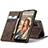 Custodia Portafoglio In Pelle Cover con Supporto C01S per Samsung Galaxy A02s