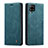 Custodia Portafoglio In Pelle Cover con Supporto C01S per Samsung Galaxy A42 5G Blu