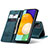 Custodia Portafoglio In Pelle Cover con Supporto C01S per Samsung Galaxy A53 5G