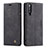 Custodia Portafoglio In Pelle Cover con Supporto C01S per Samsung Galaxy A70S Nero