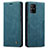 Custodia Portafoglio In Pelle Cover con Supporto C01S per Samsung Galaxy A71 5G Blu