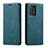 Custodia Portafoglio In Pelle Cover con Supporto C01S per Samsung Galaxy A73 5G Blu
