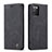 Custodia Portafoglio In Pelle Cover con Supporto C01S per Samsung Galaxy F02S SM-E025F Nero