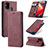 Custodia Portafoglio In Pelle Cover con Supporto C01S per Samsung Galaxy M31 Prime Edition