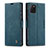 Custodia Portafoglio In Pelle Cover con Supporto C01S per Samsung Galaxy Note 10 Lite Blu