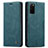 Custodia Portafoglio In Pelle Cover con Supporto C01S per Samsung Galaxy S20 5G Blu