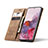 Custodia Portafoglio In Pelle Cover con Supporto C01S per Samsung Galaxy S20 Plus 5G