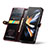 Custodia Portafoglio In Pelle Cover con Supporto C01S per Samsung Galaxy Z Fold4 5G