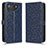 Custodia Portafoglio In Pelle Cover con Supporto C01X per Asus ROG Phone 7 Pro Blu