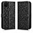 Custodia Portafoglio In Pelle Cover con Supporto C01X per Google Pixel 4a 5G Nero