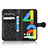 Custodia Portafoglio In Pelle Cover con Supporto C01X per Google Pixel 4a
