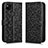 Custodia Portafoglio In Pelle Cover con Supporto C01X per Google Pixel 4a Nero