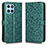 Custodia Portafoglio In Pelle Cover con Supporto C01X per Huawei Honor X6 5G Verde