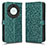 Custodia Portafoglio In Pelle Cover con Supporto C01X per Huawei Honor X9a 5G Verde