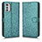 Custodia Portafoglio In Pelle Cover con Supporto C01X per Motorola Moto E32 Verde