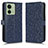 Custodia Portafoglio In Pelle Cover con Supporto C01X per Motorola Moto Edge (2023) 5G Blu