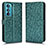 Custodia Portafoglio In Pelle Cover con Supporto C01X per Motorola Moto Edge 30 5G Verde