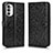 Custodia Portafoglio In Pelle Cover con Supporto C01X per Motorola Moto G52j 5G Nero