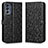 Custodia Portafoglio In Pelle Cover con Supporto C01X per Motorola Moto G62 5G Nero