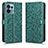 Custodia Portafoglio In Pelle Cover con Supporto C01X per Motorola Moto X40 5G Verde