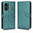 Custodia Portafoglio In Pelle Cover con Supporto C01X per Oppo A1 Pro 5G Verde