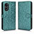 Custodia Portafoglio In Pelle Cover con Supporto C01X per Oppo A78 5G Verde