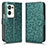 Custodia Portafoglio In Pelle Cover con Supporto C01X per Oppo Find N2 5G Verde