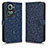 Custodia Portafoglio In Pelle Cover con Supporto C01X per Oppo Reno11 5G Blu