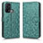 Custodia Portafoglio In Pelle Cover con Supporto C01X per Oppo Reno5 A Verde