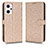 Custodia Portafoglio In Pelle Cover con Supporto C01X per Oppo Reno7 A Oro