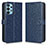 Custodia Portafoglio In Pelle Cover con Supporto C01X per Samsung Galaxy A32 5G Blu