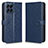 Custodia Portafoglio In Pelle Cover con Supporto C01X per Samsung Galaxy M33 5G Blu