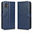 Custodia Portafoglio In Pelle Cover con Supporto C01X per Samsung Galaxy XCover 6 Pro 5G Blu