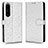 Custodia Portafoglio In Pelle Cover con Supporto C01X per Sony Xperia 1 IV