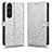 Custodia Portafoglio In Pelle Cover con Supporto C01X per Sony Xperia 1 V