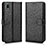 Custodia Portafoglio In Pelle Cover con Supporto C01X per Sony Xperia Ace III Nero