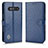 Custodia Portafoglio In Pelle Cover con Supporto C01X per Xiaomi Black Shark 4S 5G Blu