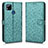 Custodia Portafoglio In Pelle Cover con Supporto C01X per Xiaomi Redmi 9 India Verde