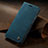Custodia Portafoglio In Pelle Cover con Supporto C02S per Huawei P40 Pro Blu