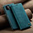 Custodia Portafoglio In Pelle Cover con Supporto C02S per Samsung Galaxy A22 5G Blu