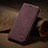 Custodia Portafoglio In Pelle Cover con Supporto C02S per Samsung Galaxy A41 Rosso Rosa